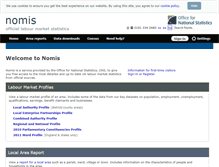 Tablet Screenshot of nomisweb.co.uk